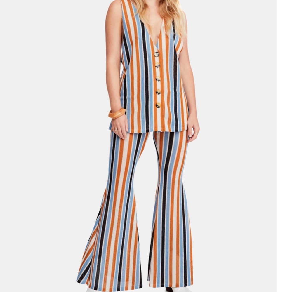 Free people Bridget striped 2 piece set